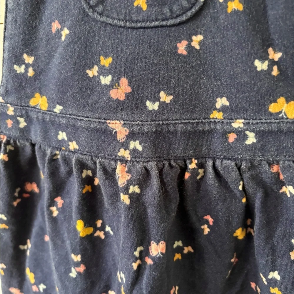 Carter's Navy Butterfly Kids Overalls